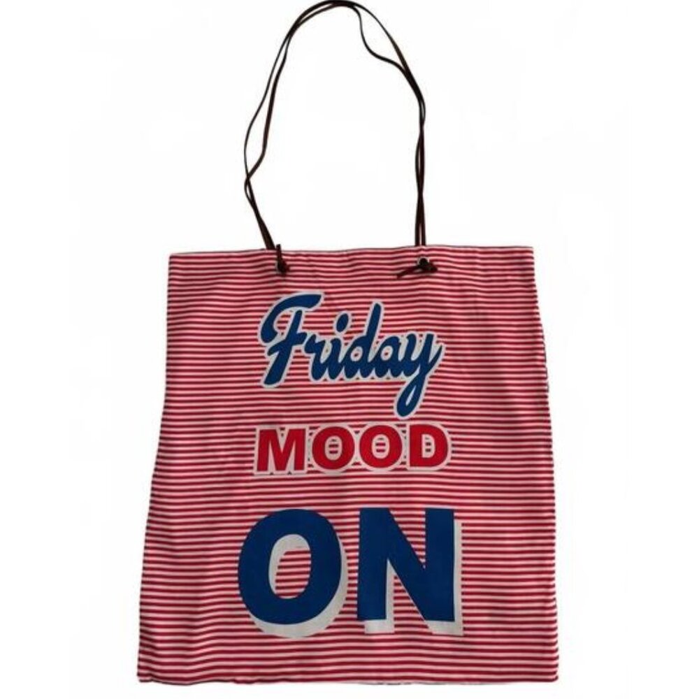ME369 Graphic Tote Bag – Friday Mood Print | NWT | One Size